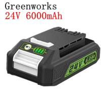 Replacement Greenworks 24V 6.0 Ah Battery BAG708.29842 Lithium Battery Compatible with 20352 22232 24V Greenworks Battery Tools