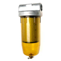 496 Fuel Tank Filter Assembly for Gasoline and Diesel Water Separate 30 Micron Max 25gpm 150psi with Zinc 1" NPT Top Cap