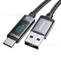 A-C digital display data cable 7A high current suitable for flash charging cables of Huawei Honor and other mobile phones