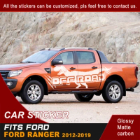 Car Decals Side Body Off Road Dinosaur Paw Scratches Graphic Vinyl Cool Car Sticker Customized Fit For Ford Ranger 2012-2019