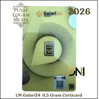 PUSAT LOGAM MULIA - Logam Mulia Galeri 24 0,5 Gram - Certicard