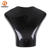 POSSBAY Motorcycle Carbon Fiber Gas Tank Pad Cover Cafe Racer For Suzuki GSXR 600 750 2008 2009 2010 K8