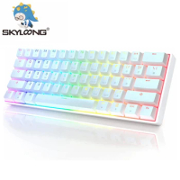 SKYLOONG GK61 61 Key SK61 Optical Mechanical Keyboard Hot Swappable Shine Through RGB Backlit Programmable For Win/Mac/Gaming/PC