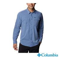 Columbia 哥倫比亞 男款 - Omni-ShadeUPF40快排長袖襯衫-墨藍 UAE07620IB /S22