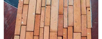 【廠家直銷】紅磚長短條馬賽克石材六角馬賽克文化仿古磚老紅磚真磚切割