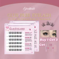 【Buy 1 Get 3】Bulu Mata Palsu, 5D False Eyelashes,glue free eyelash,doll eye eyelash extension,bulu m