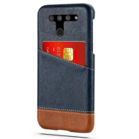 Slim Case Card Slot Holder Mixed Splice PU Leather Case For LG V50 G8 G7 ThinQ V30 Coque Card Slots Wallet Cover For LG G6 V 30
