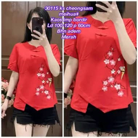 30115 Atasan Cheongsam Imlek Wanita/Baju Imlek Meihua Cheongsam Wanita/Blouse/Blus