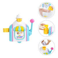 Ice Cream Bubble Machine Blower Bath Toy Baby Bathing Toys Automatic Kids Abs Maker