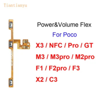 Volume Power Flex For Poco F1 F2 F3 M3 X2 X3 NFC Pro GT