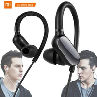 Original Xiaomi Mi Sports Headset Mini Bluetooth 4.1 Wireless With Microphone Mic Waterproof Earphone For Smart Phone Ear Hook