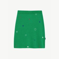 【agnes b.】Sport b. 女裝緹花針織短裙(綠)