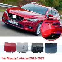 CAPQX For Mazda 6 Atenza 2013 2014 2015 2016 2017 2018 2019 Rear Bumper Trailer Cover Tow Bracket Cover Hauling Hook Cover Lid
