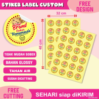 Custom stiker label kromo Stiker label makanan buat