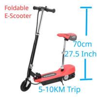 Foldable Electric Scooter with Seat,2 Wheels Electric bicycle,Adult children Urban transportation Tool Leisure Toy