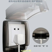 羅格朗開關插座面板IP55透明防濺插座防水盒浴室衛生間防水罩86型 雙11全館免運