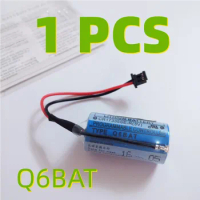 1 PACK New Original For Mitsubishi CR17335SE-R(3V) CR17335 Q6BAT CNC 3V PLC Lithium Battery With Plug For Servo