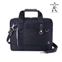[領券9折]PORTER INTERNATIONAL - 自信經典NEW HEAT公事包 - 深藍