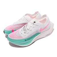 【NIKE 耐吉】Zoomx Vaporfly Next% 2 男鞋 慢跑鞋 競速 氣墊 全掌式碳纖維 白 粉(CU4111-101)