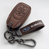 ปกป้องกุญแจรถพับได้หนังแท้ สำหรับ Subaru Forester Wrx Brz SIT Legacy Outback XV Impreza Liberty B9 C