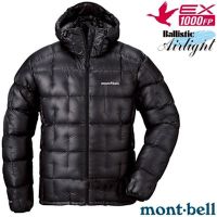 【mont-bell】PLASMA 1000FP ALPINE 世界頂級超輕保暖羽絨連帽夾克_1101528 BK 黑