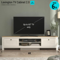 Synergy House Lexington Tv Cabinet 2.0 6ft Wide Up to 65\ Tv Cabinet | Kabinet Tv | Rak Tv"