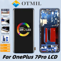 AAAA++++ 6.67" AMOLED For One Plus 7 8T 9 10Pro 1+8Pro 1+7T Pro LCD Display Touch Screen For OnePlus 7 Pro 8T Pro 10Pro 7T LCD