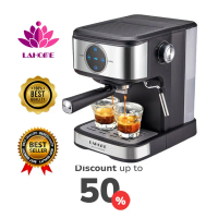 LAHOME Smart LCD Espresso Coffee Maker Machine Milk Frother Auto Shut-Down 20 Bar เครื่องชงกาแฟ เครื