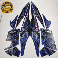 stiker striping motor yamaha Jupiter MX 135 2008 lama old biru list body standar terbaik termurah