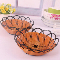 Creative and stylish fruit tray and basket, durable plastic household snack dish storage basket, liv