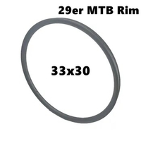 MTB Carbon Wheel Rim Asymmetrice Rim 29er XC Asymmetric Tubeless 33x30mm Mtb Carbon Bicycle Rim