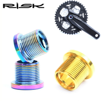 RISK M15x12mm山地自行車TC4鈦合金花鍵牙盤中軸螺絲彩色固定螺栓