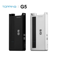 TOPPING G5 Bluetooth Portable USB DAC AMP Headphone Amplifier ES9068AS chip Hi-res Audio PCM768 DSD512 3.5+4.4mm Output audirect