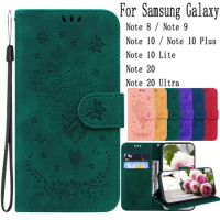 Sunjolly Mobile Phone Cases Covers for Samsung Galaxy Note 20 10 9 8 Plus Ultra Lite Case Cover coque Flip Wallet