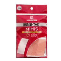 Hstonir Sensi-Tak Tape Contours Minis Easy Clean Low Residue Poly Units Red Liner Water Proof Hair Hold Tape Clear Walker T023