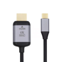 USB 3.1 Type C USB-C Source to HDTV ＆ DP HDTV Displays Male 4K Monitor Cable for Laptop 1.8m