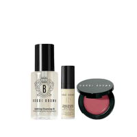 【Bobbi Brown 芭比波朗】完美輕旅3件組(維他命精華4ml+淨妝油15ml+迷你唇頰霜)