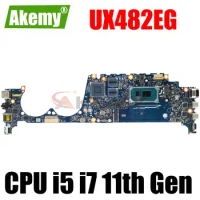 AKEMY UX482EA Mainboard For ASUS Zenbook Duo 14 UX482EA-HY106T UX482EG Laptop Motherboard i7-1165G7 i5-1135G7 CPU 8GB 16GB RAM
