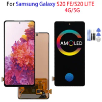 AAA AMOLED For Samsung Galaxy S20 FE 5G G781B G780G LCD display Touch Screen For Samsung S20 Fan Edition S20fe LCD Replacement