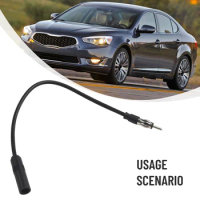 New FM Radio Antenna Extension Cable Cord Portable Accessory Fits For Car Black Car Antenna Extension Car Accessories