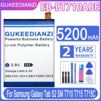 GUKEEDIANZI Replacement Battery EB-BT710ABE For Samsung GALAXY Tab S2 SM-T719 T710 SM-T715 SM-T713N 5200mAh Bateria + Free Tool