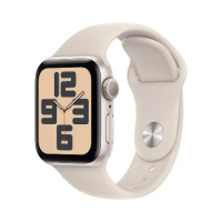 Apple Watch SE2  GPS  44mm  星光色鋁金屬錶殼/星光色運動型錶帶 智慧手錶