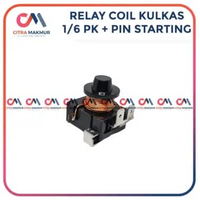 Relay Coil 1/6 pk Kulkas 2 pintu Starting Kapasitor PTC Gulungan Hp Sepul Showcase Freezer Riley Kom