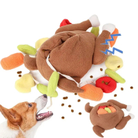A Great Plush Pet Dog Snuffle Toy Pet Interactive Puzzle Feeder Food Training Iq Dog Chew Squeaky To