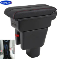For Honda BRV armrest box USB Charging heighten Double layer