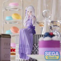 Judai Original Sega Noodle Stopper Figure Re Zero Emilia Party Dress PVC Action Figure Model Doll Toys