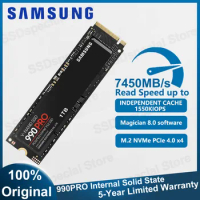 SAMSUNG 990 PRO M.2 SSD 1TB 2TB M2 PCIe Gen 4.0 x4, NVMe 2.0 SSD Hard Drive HD Hard Disk SSD Solid State M.2 2280 for PC Laptop
