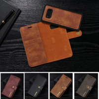 For Samsung S21 S20 Ultra Plus Cases Genuine Leather Wallet Stand Cover Fundas for Samsung Galaxy S20 S10 S9 S8 Plus Note10 8 9