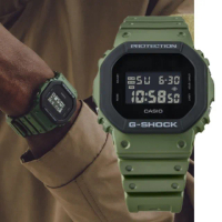 【CASIO 卡西歐】G-SHOCK Urban Utility 系列 街頭時尚 電子手錶 -綠 43.8mm(DW-5610UU-3)