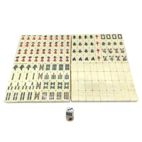 Mahjong Sets Mini Travel Mahjong Set With 144 Tiles And 2 Dice Gift For Women Men Portable And Compact Supplies For Travel